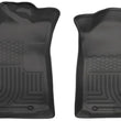 Load image into Gallery viewer, Husky Liners 05-15 Toyota Tacoma Crew/Extended/Standard Cab WeatherBeater Front Black Floor Liners - Main Product View