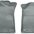 Load image into Gallery viewer, Husky Liners 05-15 Toyota Tacoma Crew/Extended/Standard Cab WeatherBeater Front Grey Floor Liners - Main Product View