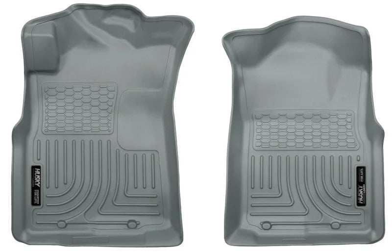 Husky Liners 05-15 Toyota Tacoma Crew/Extended/Standard Cab WeatherBeater Front Grey Floor Liners - Main Product View