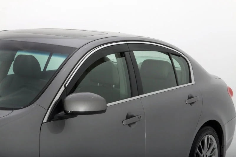Husky Liners 06-10 Infiniti M45/35 Ventvisor Low Profile (6pc) - Chrome - Side View