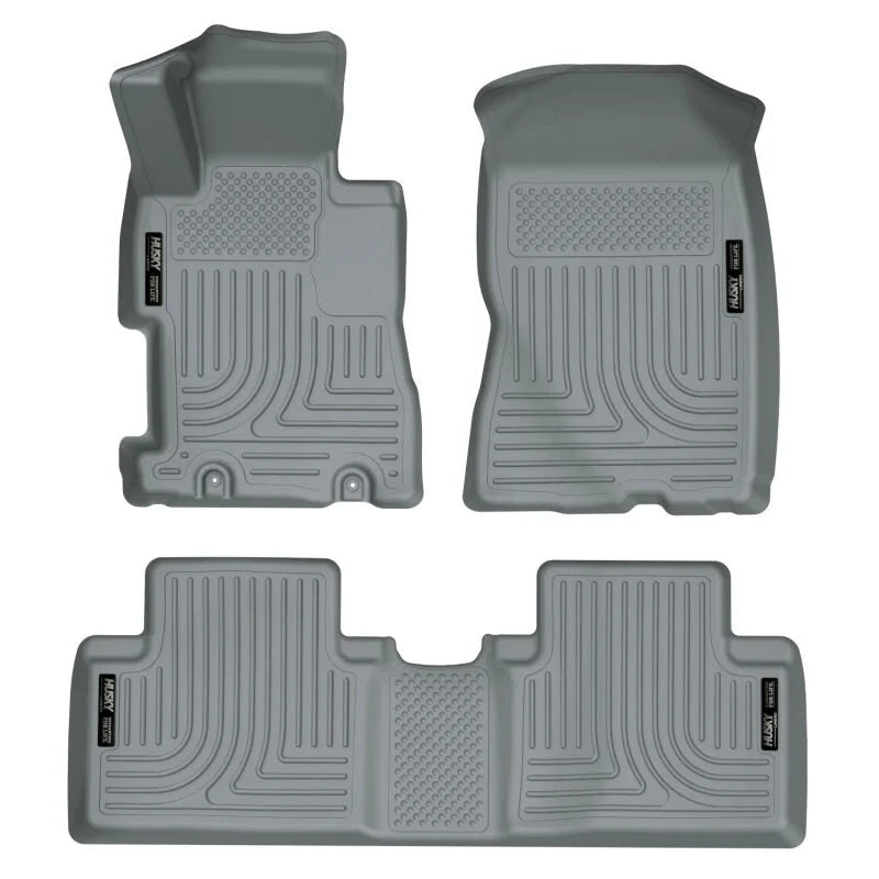 Husky Liners 06-11 Honda Civic (4DR) WeatherBeater Combo Gray Floor Liners - Main Product View