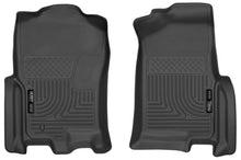 Load image into Gallery viewer, Husky Liners 07-10 Ford Expedition / Lincoln Navigator WeatherBeater Black Front Floor Liners - Main Product View