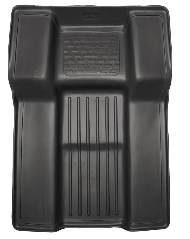 Husky Liners 07-10 GM Escalade/Tahoe/Yukon WeatherBeater Black Walkway (2nd Row Bucket) Floor Liners - Main Product View