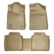 Load image into Gallery viewer, Husky Liners 07-11 Toyota Camry (All) WeatherBeater Combo Tan Floor Liners (One Piece for 2nd Row) - Main Product View