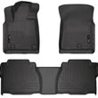 Load image into Gallery viewer, Husky Liners 07-11 Toyota Tundra Double/CrewMax Cab WeatherBeater Combo Black Floor Liners - Main Product View