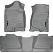 Load image into Gallery viewer, Husky Liners 07-12 Chevy Silverado/GMC Sierra Crew Cab WeatherBeater Combo Gray Floor Liners - Main Product View