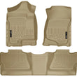 Load image into Gallery viewer, Husky Liners 07-12 Chevy Silverado/GMC Sierra Crew Cab WeatherBeater Combo Tan Floor Liners - Main Product View