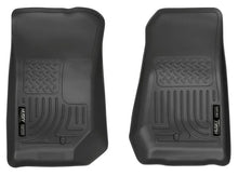 Load image into Gallery viewer, Husky Liners 07-12 Jeep Wrangler WeatherBeater Black Floor Liners - Main Product View