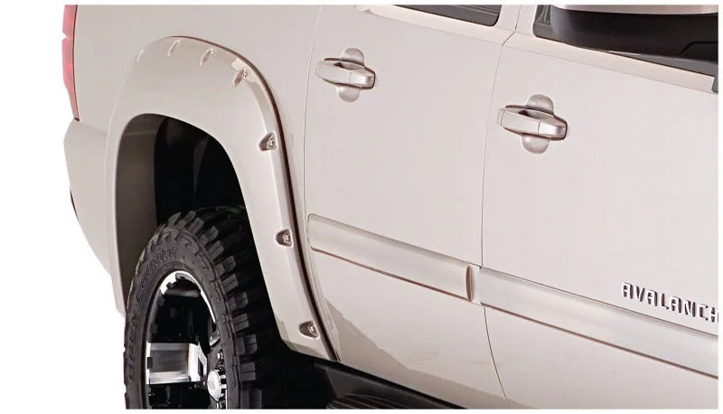 Husky Liners 07-13 Chevrolet Avalanche Pocket Style Fender Flares - 4pc - Back View