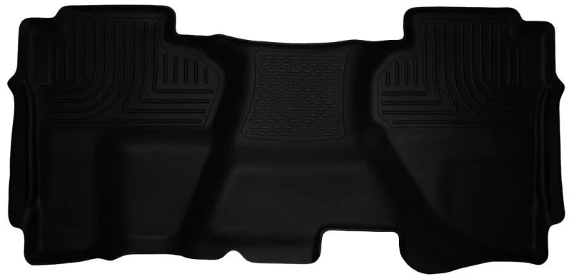 Husky Liners 07-13 Chevrolet Silverado 1500 Ext Cab WeatherBeater Black 2nd Seat Floor Liners - Main Product View