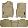 Load image into Gallery viewer, Husky Liners 07-13 GM Escalade ESV/Avalanche/Suburban WeatherBeater Tan Front/2nd Row Floor Liners - Main Product View