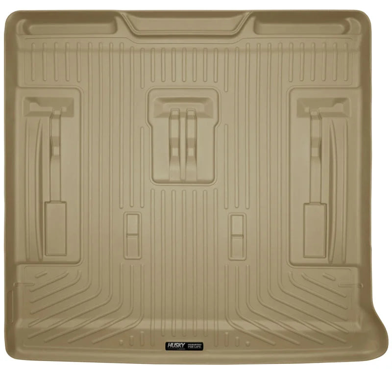 Husky Liners 07-13 GM Escalade/Suburban/Yukon WeatherBeater Tan Rear Cargo Liners - Main Product View