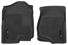 Load image into Gallery viewer, Husky Liners 07-14 Cadillac Escalade ESV/EXT Weatherbeater Black Front Floor Liners - Main Product View