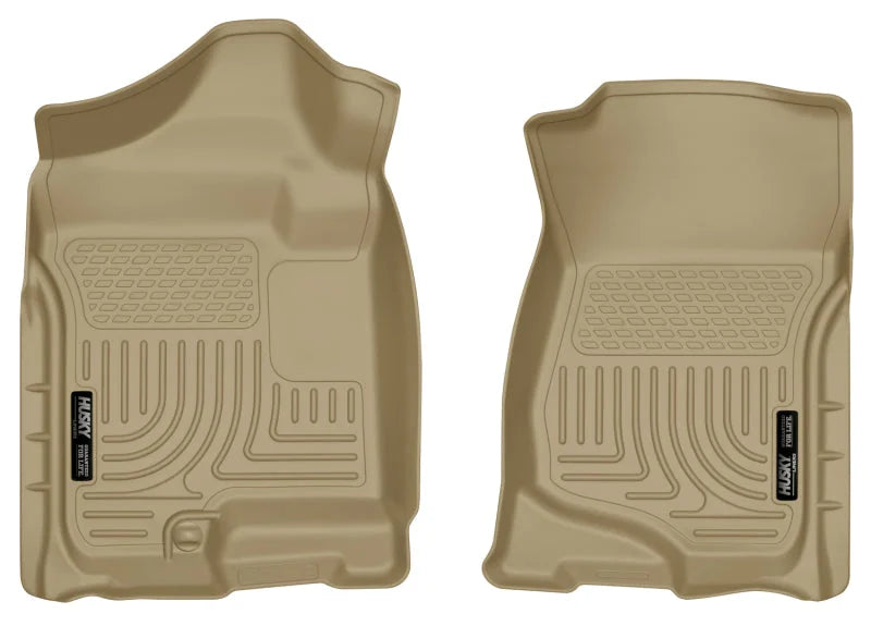 Husky Liners 07-14 Cadillac Escalade ESV/EXT Weatherbeater Tan Front Floor Liners - Main Product View