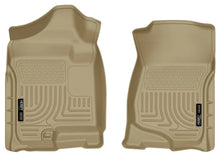 Load image into Gallery viewer, Husky Liners 07-14 Cadillac Escalade ESV/EXT Weatherbeater Tan Front Floor Liners - Main Product View