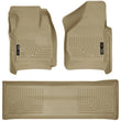 Load image into Gallery viewer, Husky Liners 08-10 Ford SD Crew Cab WeatherBeater Combo Tan Floor Liners (w/o Manual Trans Case) - Main Product View