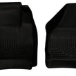 Load image into Gallery viewer, Husky Liners 08-10 Ford SuperDuty Regular/Super/Crew Cab WeatherBeater Black Floor Liners - Main Product View