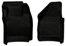 Load image into Gallery viewer, Husky Liners 08-10 Ford SuperDuty Regular/Super/Crew Cab WeatherBeater Black Floor Liners - Main Product View