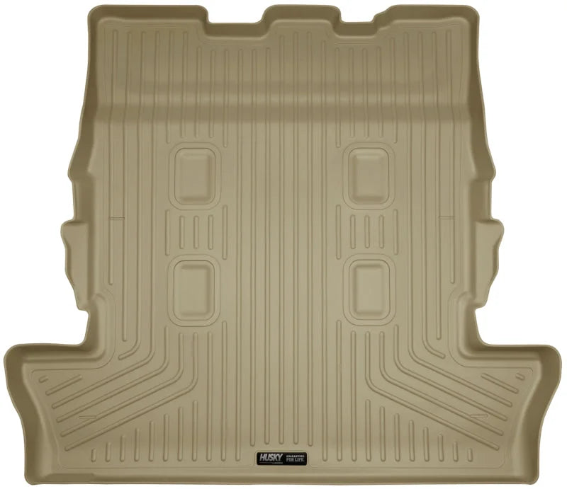 Husky Liners 08-11 Lexus LX570 Weatherbeater Tan Rear Cargo Liner (Folded 3rd Row) - Main Product View