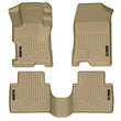 Load image into Gallery viewer, Husky Liners 08-12 Honda Accord (4DR) WeatherBeater Combo Tan Floor Liners (One Piece for 2nd Row) - Main Product View