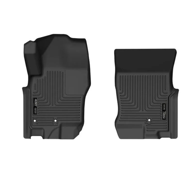 Husky Liners 08-21 Nissan Frontier Crew Cab WeatherBeater Front Row Black Floor Liners - Main Product View