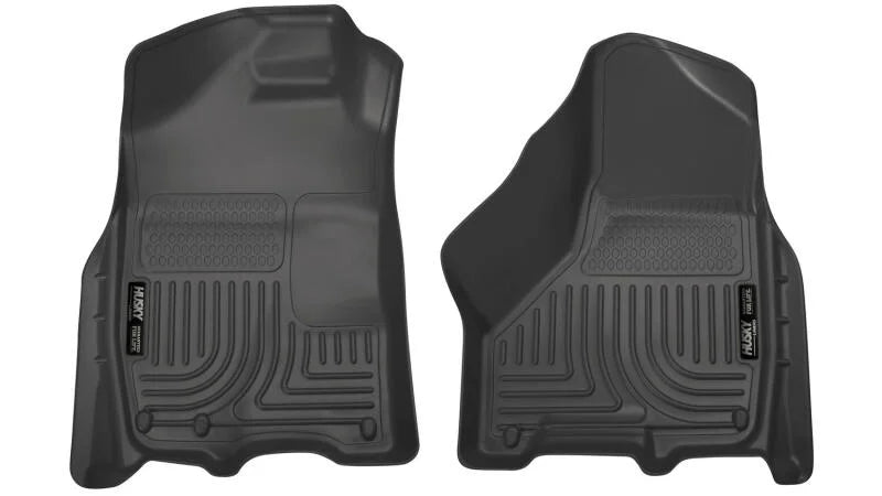 Husky Liners 09-10 Dodge Ram 1500/2500/3500 WeatherBeater Front Row Black Floor Liners - Main Product View