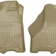 Load image into Gallery viewer, Husky Liners 09-10 Dodge Ram 1500/2500/3500 WeatherBeater Front Row Tan Floor Liners - Main Product View