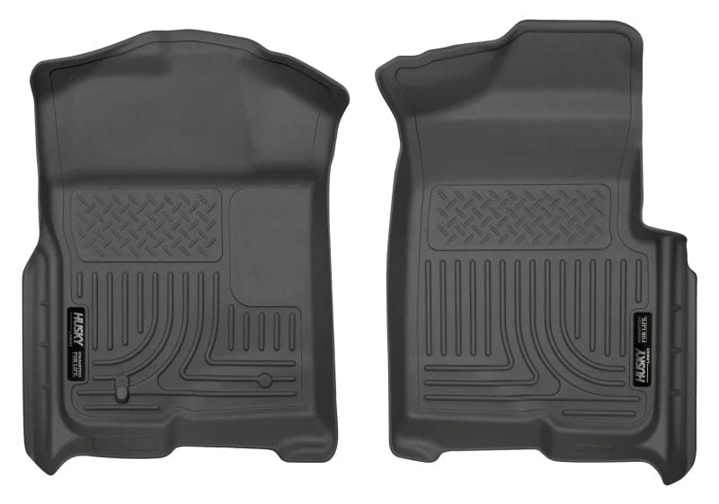 Husky Liners 09-12 Ford F-150 Regular/Super/Super Crew Cab WeatherBeater Black Floor Liners - Main Product View