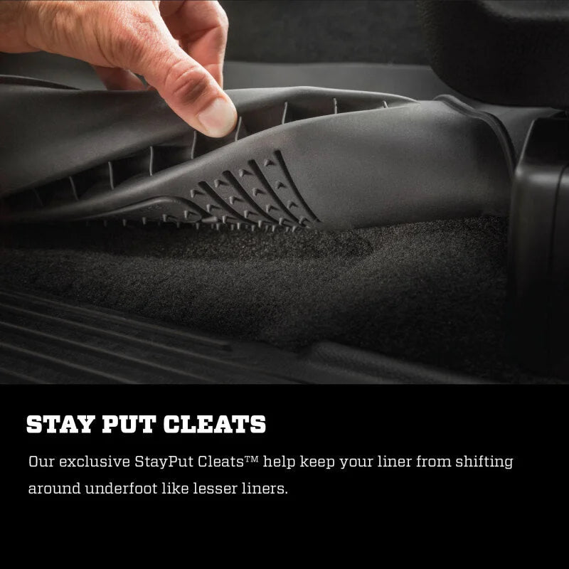 Husky Liners 09-12 Ford F-150 Series Reg/Super/Crew Cab X-Act Contour Black Floor Liners - Back View
