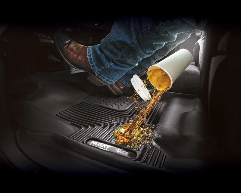 Husky Liners 09-12 Ford F-150 Series Reg/Super/Crew Cab X-Act Contour Black Floor Liners - Installation View