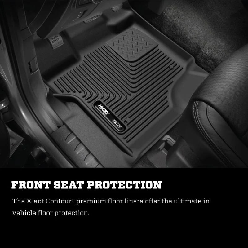 Husky Liners 09-12 Ford F-150 Series Reg/Super/Crew Cab X-Act Contour Black Floor Liners - Additional View 8