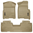 Load image into Gallery viewer, Husky Liners 09-12 Ford F-150 Super Cab WeatherBeater Combo Tan Floor Liners - Main Product View