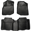 Load image into Gallery viewer, Husky Liners 09-12 Honda Fit WeatherBeater Combo Black Floor Liners - Main Product View