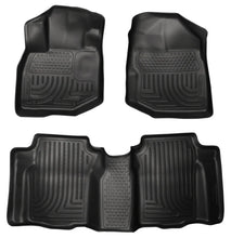 Load image into Gallery viewer, Husky Liners 09-12 Honda Fit WeatherBeater Combo Black Floor Liners - Main Product View