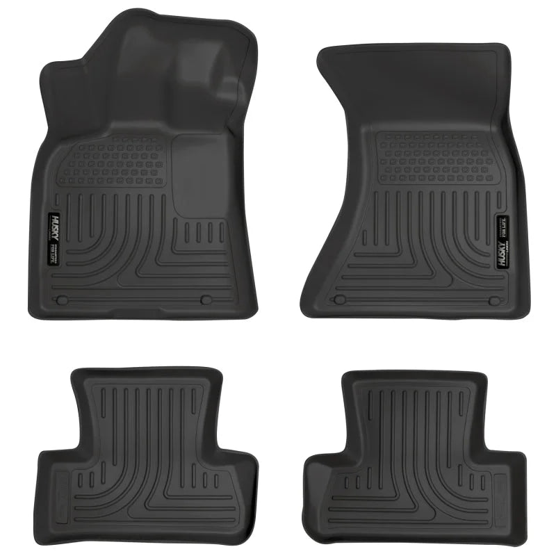 Husky Liners 09-14 Audi Q5 Weatherbeater Black Front & 2nd Seat Floor Liners - Main Product View