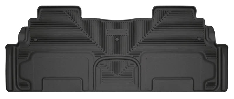 Husky Liners 09-14 Chevy Traverse/07-14 GMC Acadia Weatherbeater Black 2nd Seat Floor Liners - Main Product View