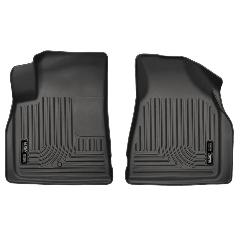 Husky Liners 09-14 Chevy Traverse/07-14 GMC Acadia Weatherbeater Black Front Floor Liners - Main Product View
