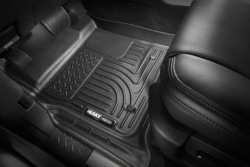 Husky Liners 09-15 Buick Enclave/Chevy Traverse/GMC Acadia WeatherBeater 2nd Row Black Floor Liners - Additional View 7