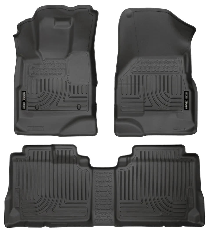 Husky Liners 10-12 Chevy Equinox/GMC Terrain WeatherBeater Combo Black Floor Liners - Main Product View