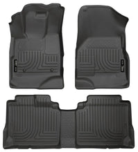 Load image into Gallery viewer, Husky Liners 10-12 Chevy Equinox/GMC Terrain WeatherBeater Combo Black Floor Liners - Main Product View