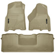 Load image into Gallery viewer, Husky Liners 10-12 Dodge Ram 2500/3500 Mega Cab WeatherBeater Combo Tan Floor Liners - Main Product View