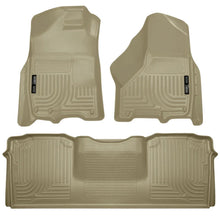 Load image into Gallery viewer, Husky Liners 10-12 Dodge Ram 2500/3500 Mega Cab WeatherBeater Combo Tan Floor Liners - Main Product View
