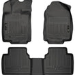 Load image into Gallery viewer, Husky Liners 10-12 Ford Fusion/Lincoln MKZ (FWD) WeatherBeater Combo Black Floor Liners - Main Product View