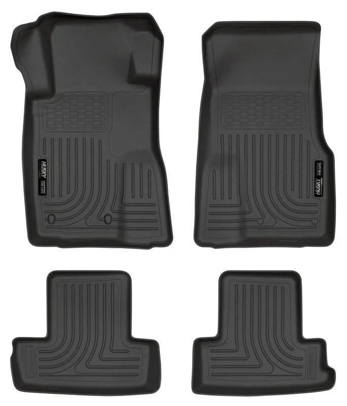 Husky Liners 10-12 Ford Mustang WeatherBeater Combo Black Floor Liners - Main Product View