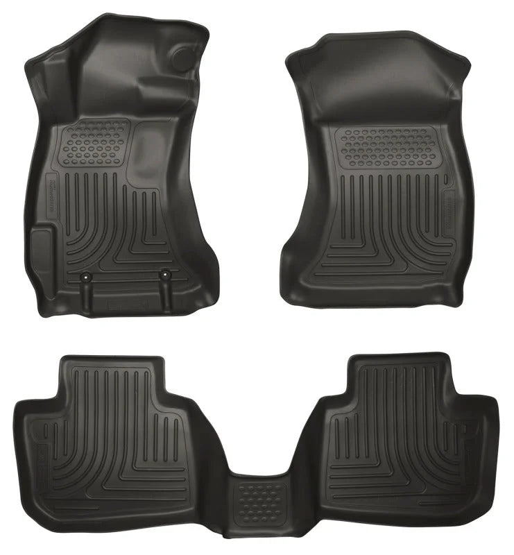 Husky Liners 10-12 Subaru Legacy/Outback WeatherBeater Combo Black Floor Liners - Main Product View