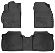 Load image into Gallery viewer, Husky Liners 10-12 Toyota Prius WeatherBeater Combo Black Floor Liners - Main Product View