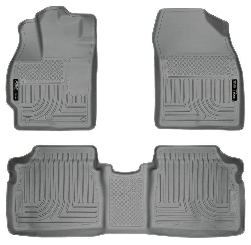 Husky Liners 10-12 Toyota Prius WeatherBeater Combo Gray Floor Liners - Main Product View