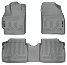 Load image into Gallery viewer, Husky Liners 10-12 Toyota Prius WeatherBeater Combo Gray Floor Liners - Main Product View