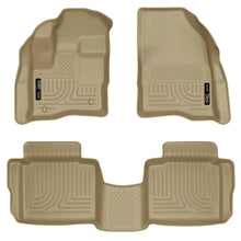 Load image into Gallery viewer, Husky Liners 10-13 Ford Taurus WeatherBeater Combo Tan Floor Liners - Main Product View
