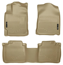 Load image into Gallery viewer, Husky Liners 10-13 Lexus RX350/RX450h WeatherBeater Tan Front &amp; 2nd Seat Floor Liners - Main Product View